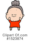 Old Woman Clipart #1523874 by lineartestpilot