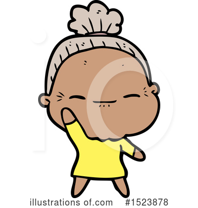 Royalty-Free (RF) Old Woman Clipart Illustration by lineartestpilot - Stock Sample #1523878