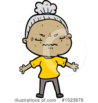 Royalty-Free (RF) Old Woman Clipart Illustration by lineartestpilot - Stock Sample #1523879