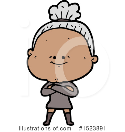 Old Woman Clipart #1523891 by lineartestpilot