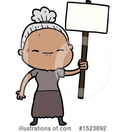 Royalty-Free (RF) Old Woman Clipart Illustration by lineartestpilot - Stock Sample #1523892