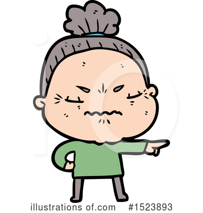 Royalty-Free (RF) Old Woman Clipart Illustration by lineartestpilot - Stock Sample #1523893