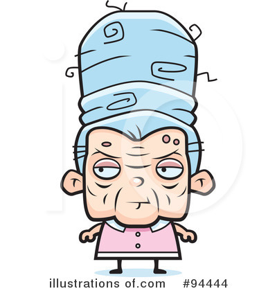 Royalty-Free (RF) Old Woman Clipart Illustration by Cory Thoman - Stock Sample #94444