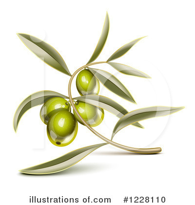 Royalty-Free (RF) Olive Clipart Illustration by Oligo - Stock Sample #1228110