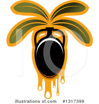 Royalty-Free (RF) Olive Clipart Illustration by Vector Tradition SM - Stock Sample #1317399