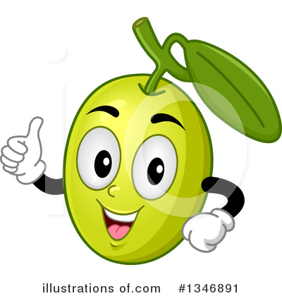 Green Olive Clipart #1346891 by BNP Design Studio