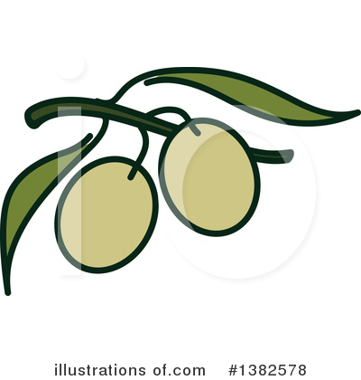 Royalty-Free (RF) Olive Clipart Illustration by elena - Stock Sample #1382578
