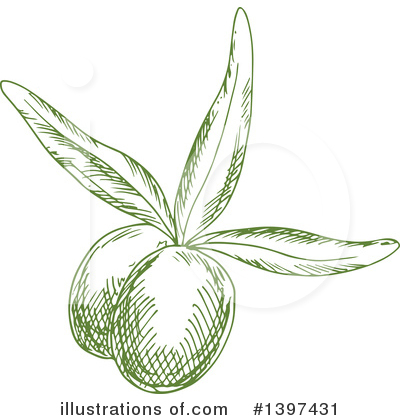 Royalty-Free (RF) Olive Clipart Illustration by Vector Tradition SM - Stock Sample #1397431