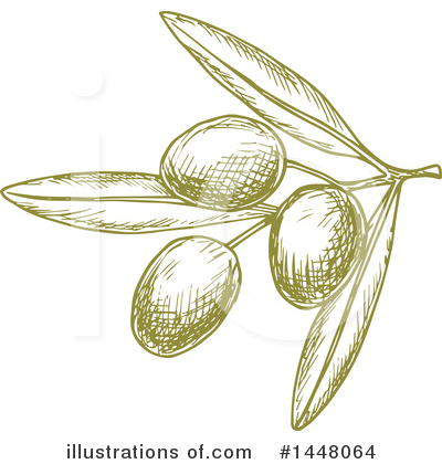 Royalty-Free (RF) Olive Clipart Illustration by Vector Tradition SM - Stock Sample #1448064