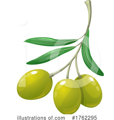 Green Olives Clipart #1762295 by Vector Tradition SM