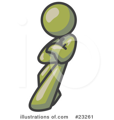 Royalty-Free (RF) Olive Green Collection Clipart Illustration by Leo Blanchette - Stock Sample #23261