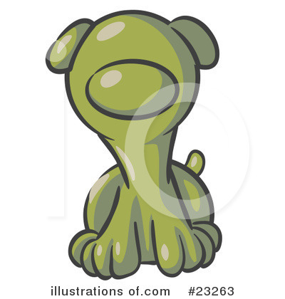 Royalty-Free (RF) Olive Green Collection Clipart Illustration by Leo Blanchette - Stock Sample #23263