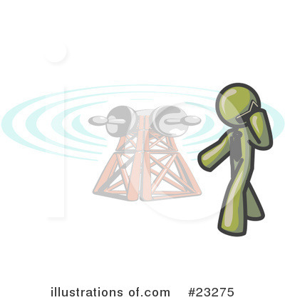 Communications Tower Clipart #23275 by Leo Blanchette