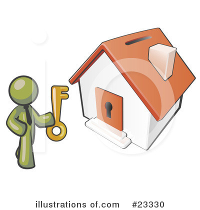 House Clipart #23330 by Leo Blanchette