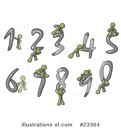 Royalty-Free (RF) Olive Green Collection Clipart Illustration by Leo Blanchette - Stock Sample #23364