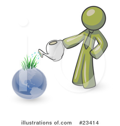 Watering Clipart #23414 by Leo Blanchette