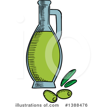Royalty-Free (RF) Olive Oil Clipart Illustration by Vector Tradition SM - Stock Sample #1388476