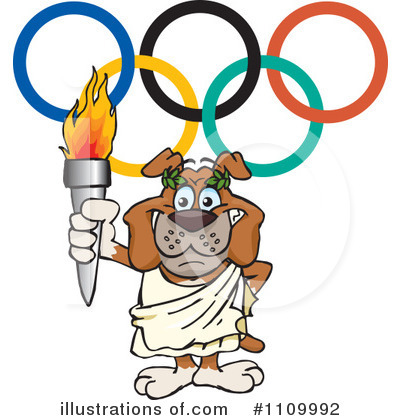 Royalty-Free (RF) Olympics Clipart Illustration by Dennis Holmes Designs - Stock Sample #1109992