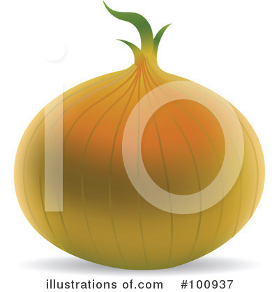 Royalty-Free (RF) Onion Clipart Illustration by cidepix - Stock Sample #100937