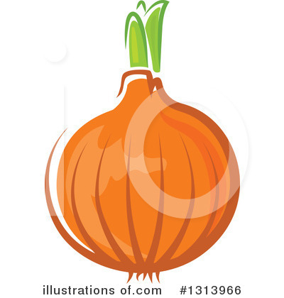 Yellow Onion Clipart #1313966 by Vector Tradition SM
