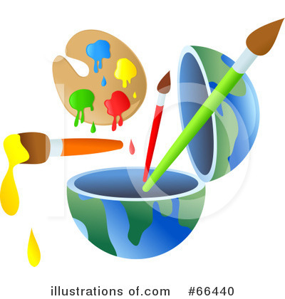 Royalty-Free (RF) Open Globe Clipart Illustration by Prawny - Stock Sample #66440