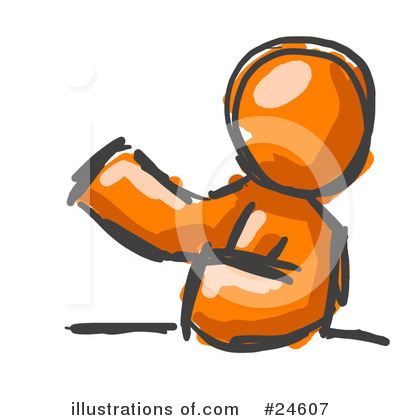 Orange Character Clipart #24607 by Leo Blanchette