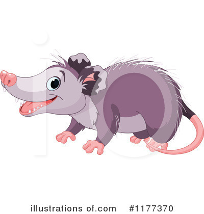 Royalty-Free (RF) Opossum Clipart Illustration by Pushkin - Stock Sample #1177370