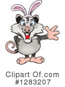 Opossum Clipart #1283207 by Dennis Holmes Designs