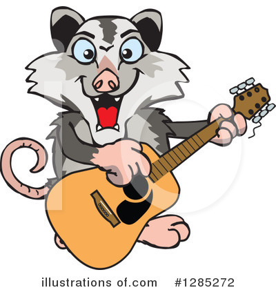 Royalty-Free (RF) Opossum Clipart Illustration by Dennis Holmes Designs - Stock Sample #1285272