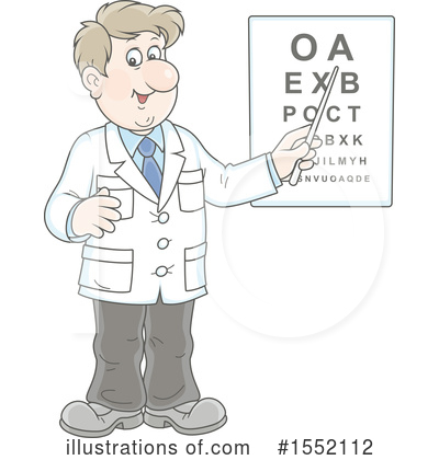 Royalty-Free (RF) Optometrist Clipart Illustration by Alex Bannykh - Stock Sample #1552112