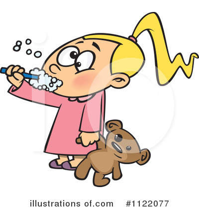 Brushing Teeth Clipart #1122077 by toonaday