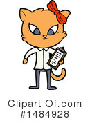 Orange Cat Clipart #1484928 by lineartestpilot