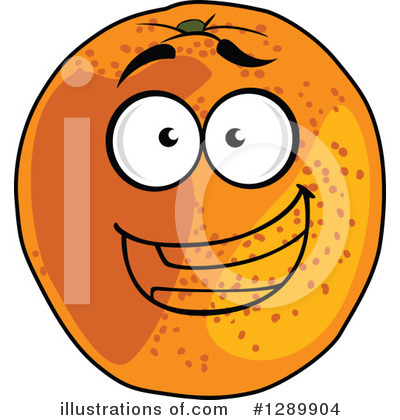 Orange Mascot Clipart #1289904 by Vector Tradition SM
