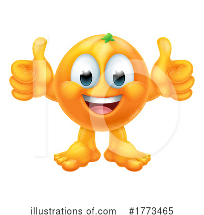 Orange Mascot Clipart #1773465 by AtStockIllustration