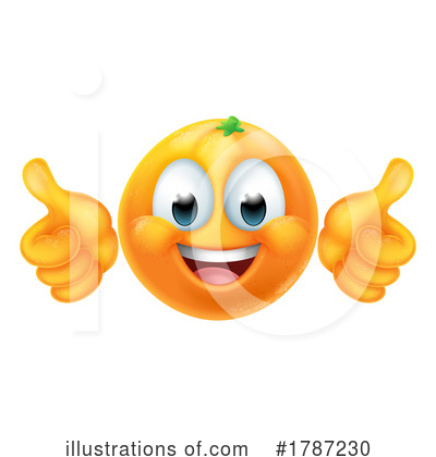 Orange Mascot Clipart #1787230 by AtStockIllustration