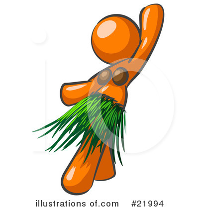 Hula Dancer Clipart #21994 by Leo Blanchette