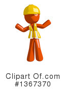 Orange Construction Worker Clipart #1367370 by Leo Blanchette