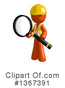 Orange Construction Worker Clipart #1367391 by Leo Blanchette