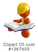 Orange Construction Worker Clipart #1367403 by Leo Blanchette