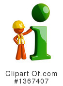 Orange Construction Worker Clipart #1367407 by Leo Blanchette