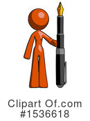 Orange Design Mascot Clipart #1536618 by Leo Blanchette