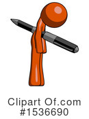 Orange Design Mascot Clipart #1536690 by Leo Blanchette