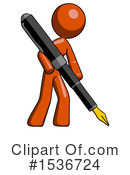 Orange Design Mascot Clipart #1536724 by Leo Blanchette