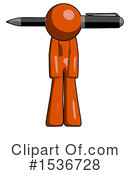 Orange Design Mascot Clipart #1536728 by Leo Blanchette