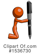 Orange Design Mascot Clipart #1536730 by Leo Blanchette