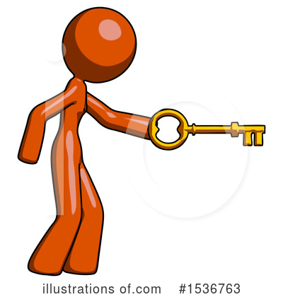 Royalty-Free (RF) Orange Design Mascot Clipart Illustration by Leo Blanchette - Stock Sample #1536763