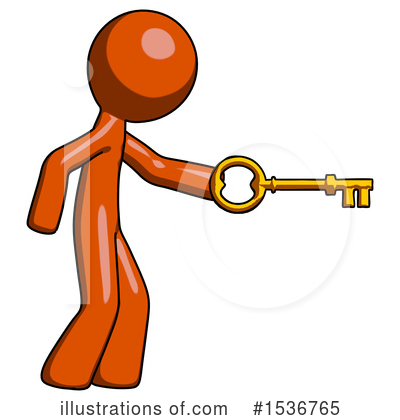 Royalty-Free (RF) Orange Design Mascot Clipart Illustration by Leo Blanchette - Stock Sample #1536765