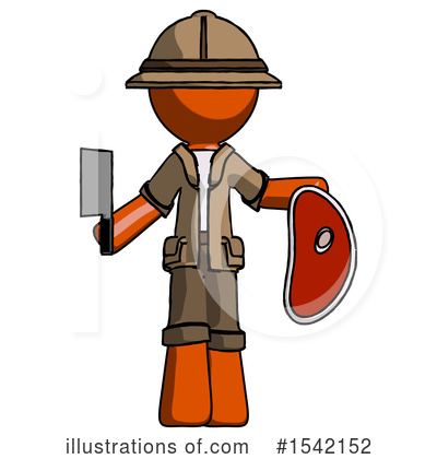 Royalty-Free (RF) Orange Design Mascot Clipart Illustration by Leo Blanchette - Stock Sample #1542152