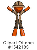Orange Design Mascot Clipart #1542183 by Leo Blanchette