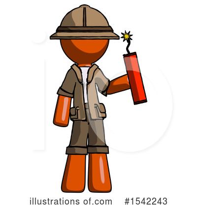 Royalty-Free (RF) Orange Design Mascot Clipart Illustration by Leo Blanchette - Stock Sample #1542243